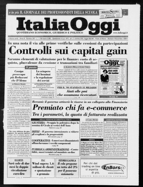 Italia oggi : quotidiano di economia finanza e politica